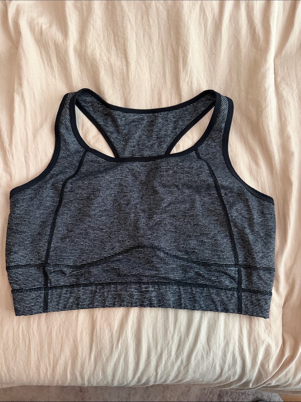 torrid Black Heather Racerback High-Support Sports Bra